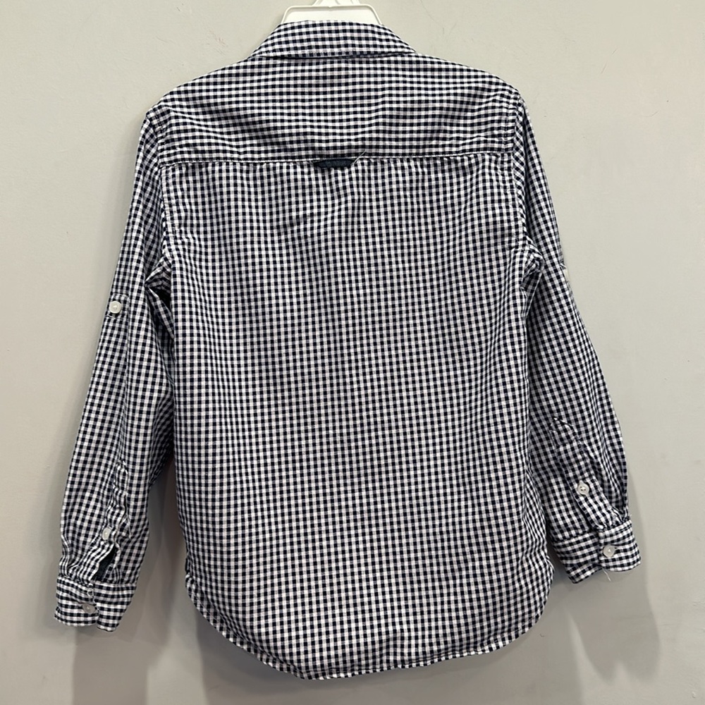 Denim and Flower Boys Button Down Shirt Size 5/6 - Picture 6 of 8
